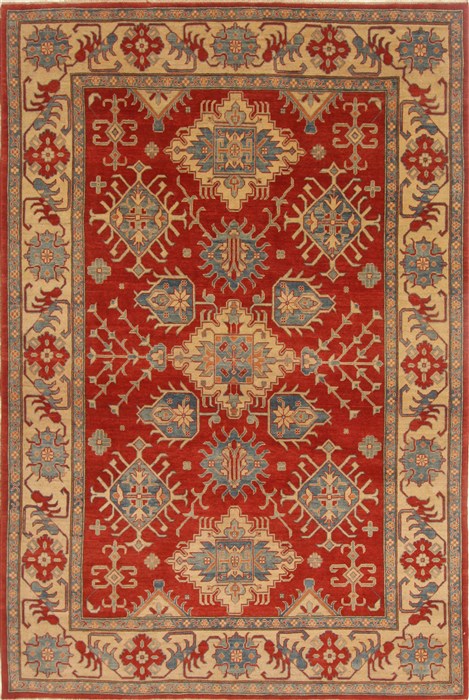 Kazak Red Hand Knotted 70 X 100  Area Rug 250-16563 Image 0