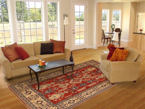 Kazak Red Hand Knotted 71 X 98 Area Rug 250-16564 Image 4