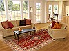 Kazak Red Hand Knotted 83 X 102 Area Rug 250-16566 Thumb 4