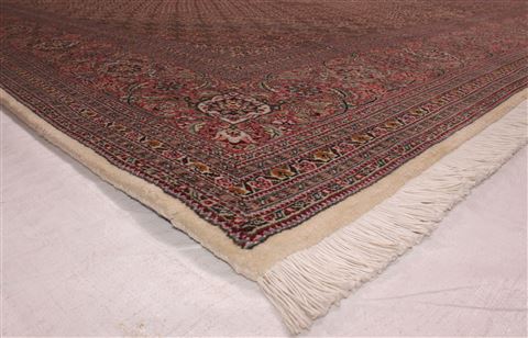 Tabriz White Hand Knotted 83 X 117 Area Rug 400-16568 Image 4