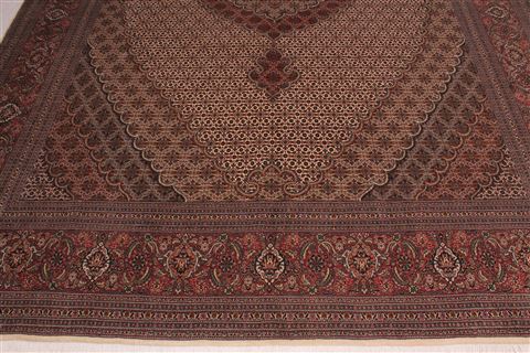 Tabriz White Hand Knotted 83 X 117 Area Rug 400-16568 Image 6