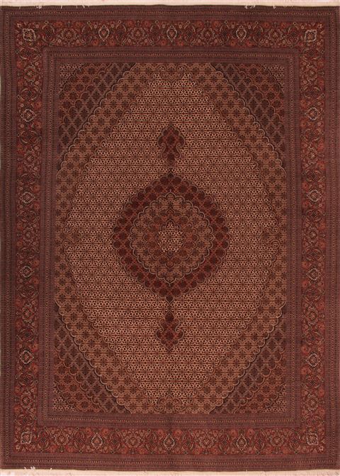 Tabriz White Hand Knotted 83 X 117 Area Rug 400-16568 Image 0