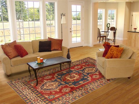 Kazak Red Hand Knotted 64 X 89 Area Rug 250-16569 Image 4