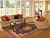 Tabriz Blue Hand Knotted 84 X 113 Area Rug 400-16570 Thumb 4