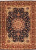 Tabriz Blue Hand Knotted 84 X 113  Area Rug 400-16570 Thumb 0