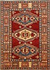 Kazak Red Hand Knotted 63 X 83  Area Rug 250-16571 Thumb 0