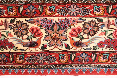 Bakhtiar Red Hand Knotted 68 X 99 Area Rug 400-16573 Image 6