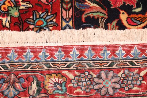Bakhtiar Red Hand Knotted 68 X 99 Area Rug 400-16573 Image 7
