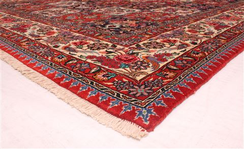 Bakhtiar Red Hand Knotted 68 X 99 Area Rug 400-16573 Image 10