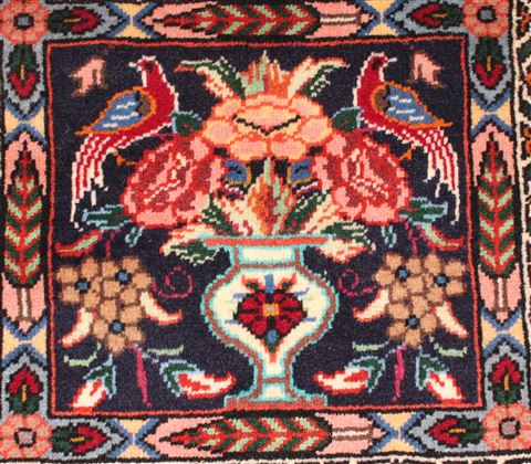 Bakhtiar Red Hand Knotted 68 X 99 Area Rug 400-16573 Image 14