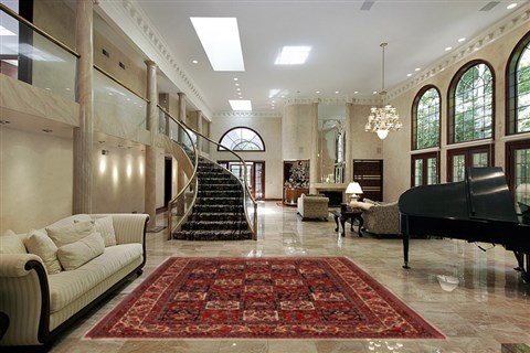 Bakhtiar Red Hand Knotted 68 X 99 Area Rug 400-16573 Image 5