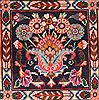 Bakhtiar Red Hand Knotted 68 X 99 Area Rug 400-16573 Thumb 18