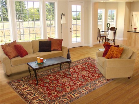 Kazak Red Hand Knotted 74 X 102 Area Rug 250-16574 Image 4
