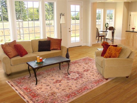 Tabriz Beige Hand Knotted 68 X 910 Area Rug 400-16576 Image 4