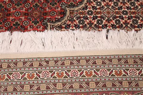Tabriz Brown Hand Knotted 69 X 105 Area Rug 400-16578 Image 6