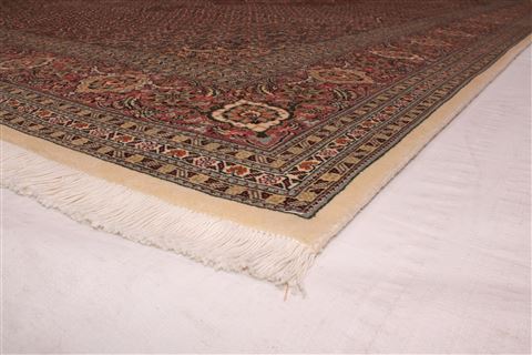 Tabriz Brown Hand Knotted 69 X 105 Area Rug 400-16578 Image 10