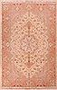 Tabriz Beige Hand Knotted 68 X 102 Area Rug 400-16579 Thumb 0