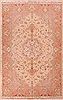 Tabriz Beige Hand Knotted 68 X 102  Area Rug 400-16579 Thumb 0