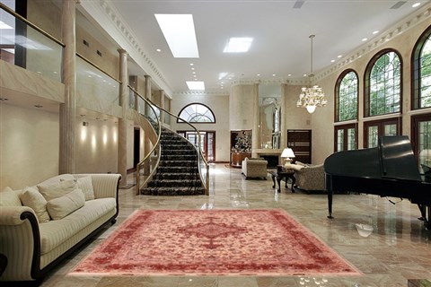 Tabriz Beige Hand Knotted 67 X 100 Area Rug 400-16581 Image 5
