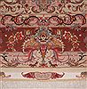 Tabriz Beige Hand Knotted 67 X 100 Area Rug 400-16581 Thumb 6