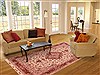 Tabriz Beige Hand Knotted 67 X 100 Area Rug 400-16581 Thumb 2
