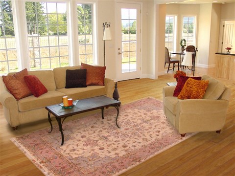 Tabriz Beige Hand Knotted 610 X 101 Area Rug 400-16582 Image 4