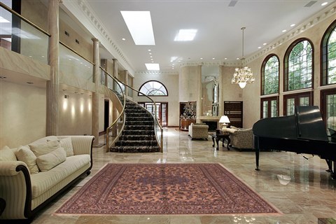 Kashan Beige Hand Knotted 610 X 101 Area Rug 400-16587 Image 5