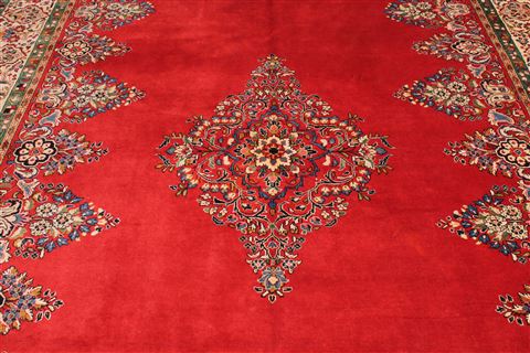 Sarouk Red Hand Knotted 84 X 119 Area Rug 400-16588 Image 8