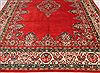 Sarouk Red Hand Knotted 84 X 119 Area Rug 400-16588 Thumb 11