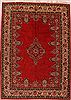 Sarouk Red Hand Knotted 84 X 119  Area Rug 400-16588 Thumb 0