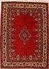 Sarouk Red Hand Knotted 84 X 119 Area Rug 400-16588 Thumb 0