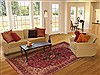 Tabriz Red Hand Knotted 80 X 114 Area Rug 400-16592 Thumb 4