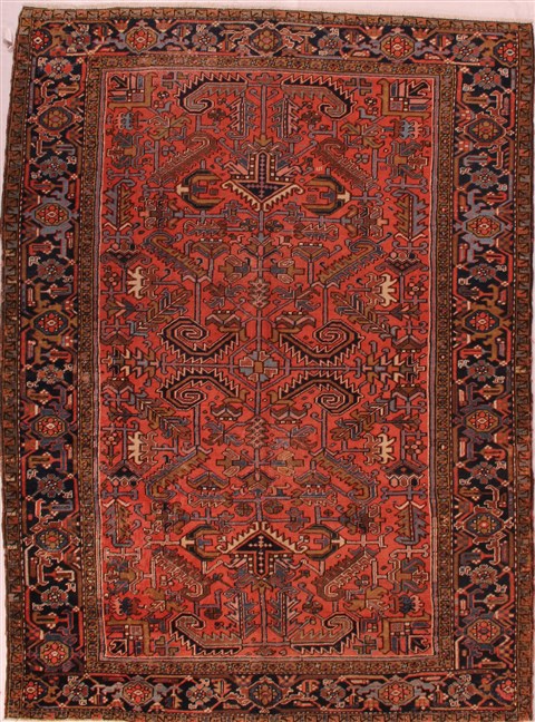 Herati Purple Hand Knotted 75 X 101 Area Rug 400-16594 Image 0