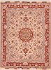 Tabriz Beige Hand Knotted 50 X 70  Area Rug 400-16598 Thumb 0