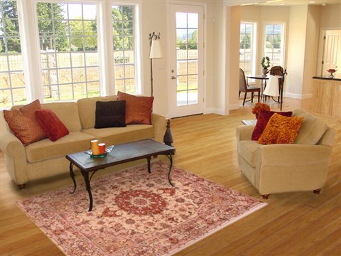 Tabriz Beige Hand Knotted 50 X 70 Area Rug 400-16599 Image 5