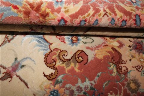 Tabriz Beige Hand Knotted 50 X 610 Area Rug 400-16601 Image 9