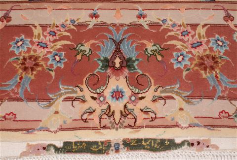 Tabriz Beige Hand Knotted 50 X 610 Area Rug 400-16601 Image 11