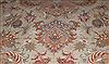 Tabriz White Hand Knotted 411 X 69  Area Rug 400-16604 Thumb 11