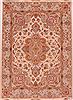 Tabriz White Hand Knotted 411 X 69  Area Rug 400-16604 Thumb 0