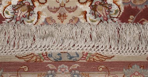 Tabriz Purple Hand Knotted 50 X 70 Area Rug 400-16608 Image 19