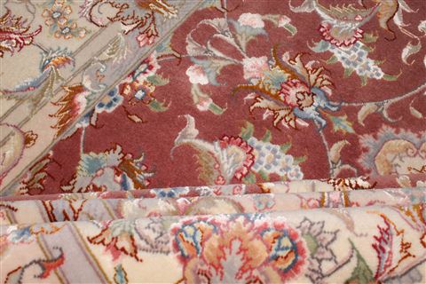 Tabriz Purple Hand Knotted 50 X 70 Area Rug 400-16608 Image 21