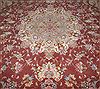 Tabriz Purple Hand Knotted 50 X 70 Area Rug 400-16608 Thumb 12