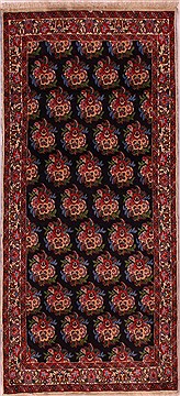 Persian Bidjar Blue Runner 6 ft and Smaller Wool Carpet 16611
