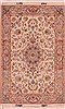 Tabriz White Hand Knotted 30 X 50 Area Rug 400-16616 Thumb 0