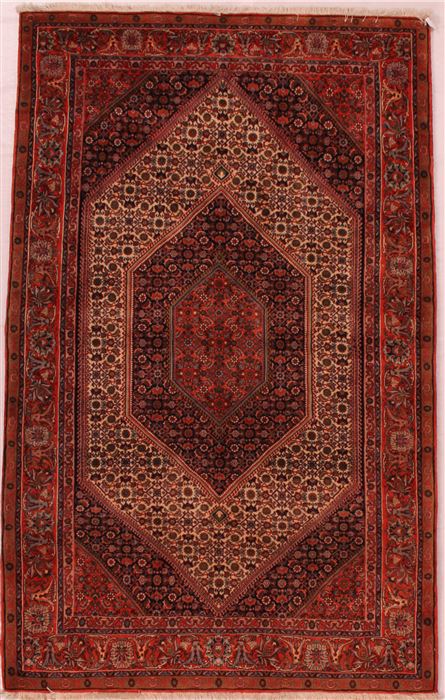 Bidjar White Hand Knotted 411 X 711 Area Rug 400-16619 Image 0