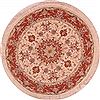 Tabriz Beige Round Hand Knotted 411 X 411 Area Rug 400-16623 Thumb 0