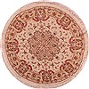 Tabriz White Round Hand Knotted 410 X 410  Area Rug 400-16626 Thumb 0