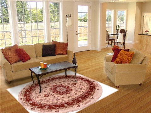 Tabriz White Oval Hand Knotted 49 X 611 Area Rug 400-16627 Image 5