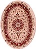 Tabriz White Oval Hand Knotted 49 X 611  Area Rug 400-16627 Thumb 0