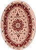 Tabriz White Oval Hand Knotted 49 X 611 Area Rug 400-16627 Thumb 0